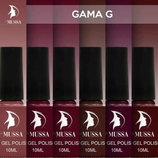 Gel Mussa 6 pzas. 10ml c/u Gama G