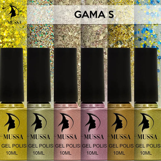 Gel Mussa 6 pzas. 10ml c/u Gama S
