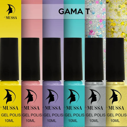 Gel Mussa 6 pzas. 10ml c/u Gama T