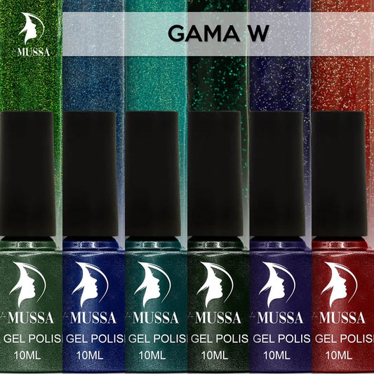 Gel Mussa 6 pzas. 10ml c/u Gama W