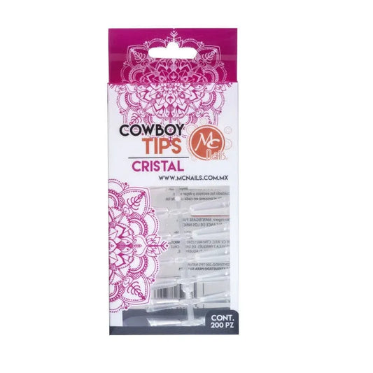 Tip punta Cowboy Cristal c/200 MC Nails