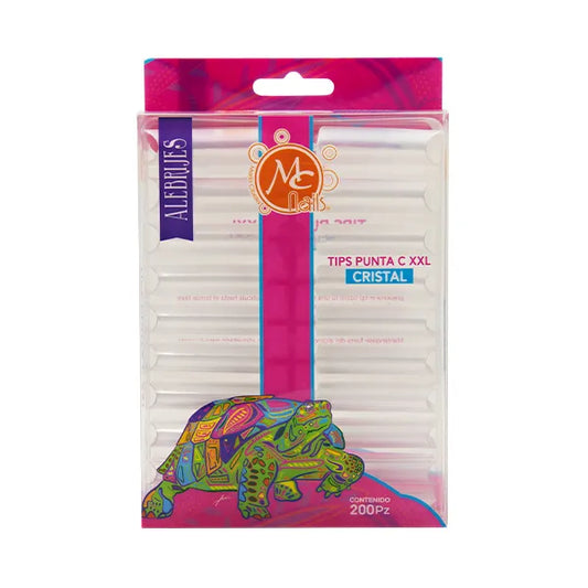 Tip punta C XXL Cristal c/200 MC Nails
