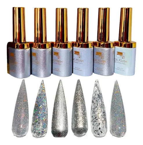 Gel Colección Silver 925 6 pzas Fantasy Nails