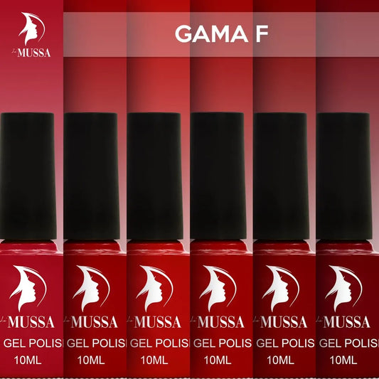 Gel Mussa 6pzas 10ml c/u Gama F