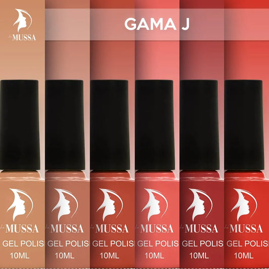 Gel Mussa 6 pzas. 10ml c/u Gama J