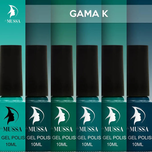 Gel Mussa 6 pzas. 10ml c/u Gama K