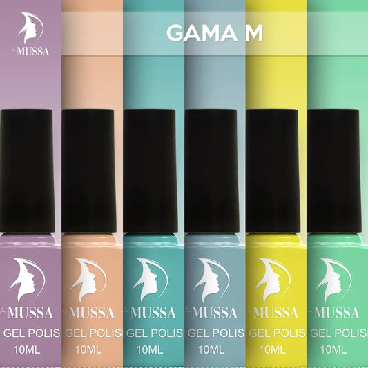 Gel Mussa 6 pzas. 10ml c/u Gama M