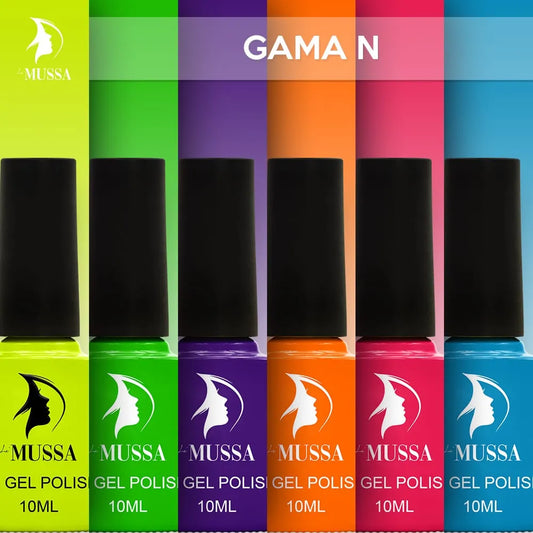 Gel Mussa 6 pzas. 10ml c/u Gama N