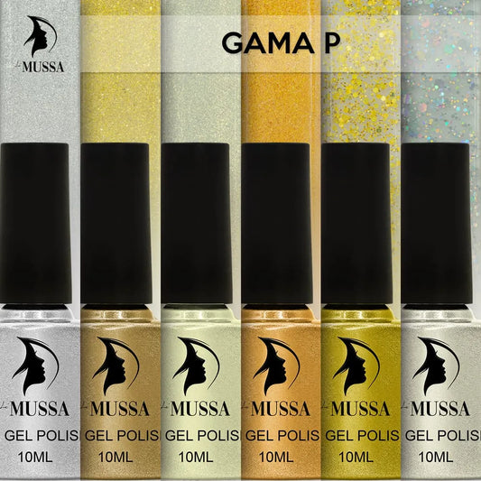 Gel Mussa 6 pzas. 10ml c/u Gama P