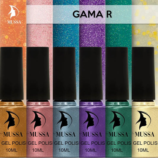 Gel Mussa 6 pzas. 10ml c/u Gama R