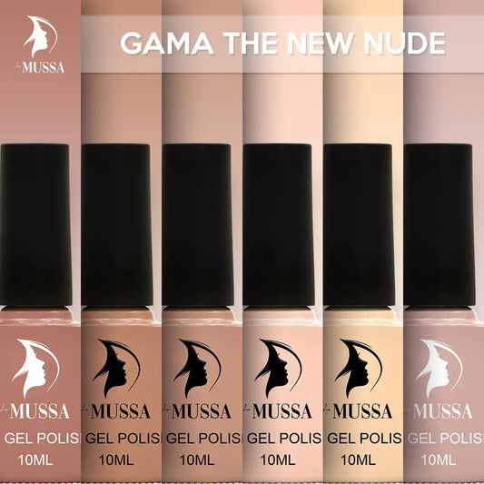 Gel Mussa 6 pzas. 10ml c/u Gama New Nude