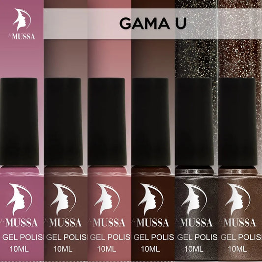 Gel Mussa 6 pzas. 10ml c/u Gama U