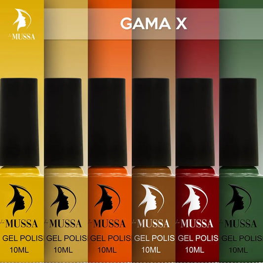 Gel Mussa 6 pzas. 10ml c/u Gama X