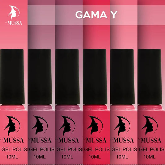 Gel Mussa 6 pzas. 10ml c/u Gama Y