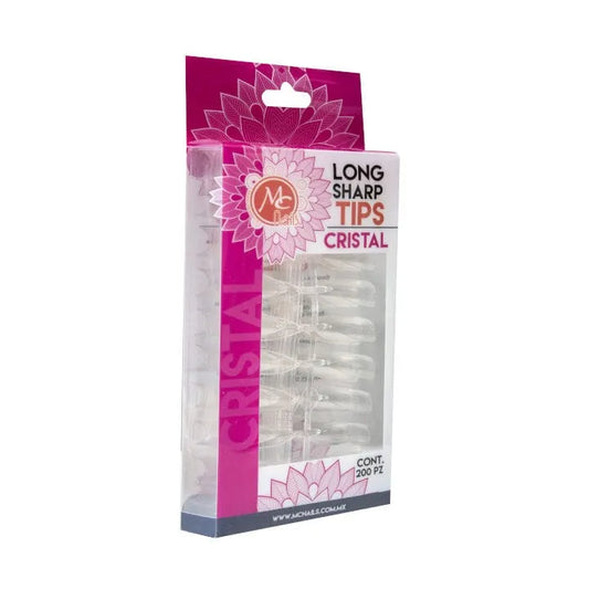 Tip Peack long sharp Cristal c/200 MC Nails
