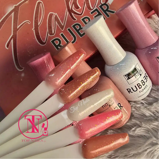 Gel Colección Rubber Flakes 5 pzas Fantasy Nails