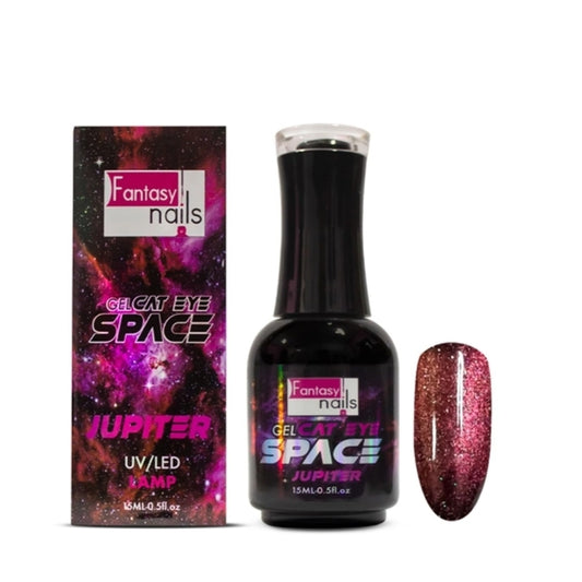 Gel Cat Eye Space Jupiter Fantasy Nails